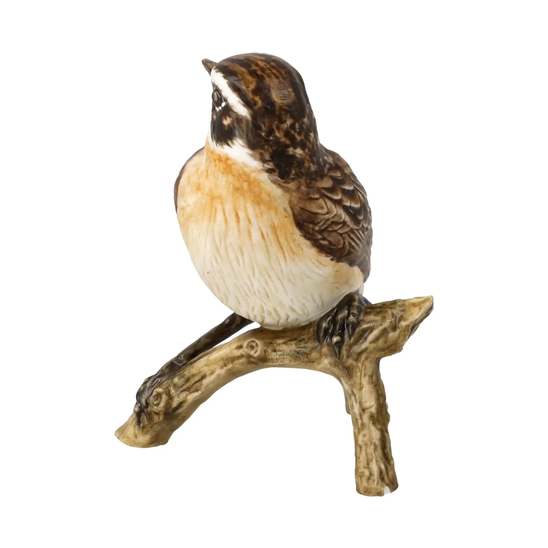 Porzellan Figur 'Braunkehlchen' von Goebel 7x9x7cm