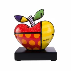 Porzellan Figur 'Bunter Märchenapfel' von Romero Britto 14x17x11cm