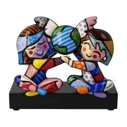 Porzellan Figur 'Children of the World' von Romero Britto 8x14x15cm