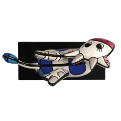Porzellan Figur 'Flying Cow' von Romero Britto 15,5x31x37,2cm