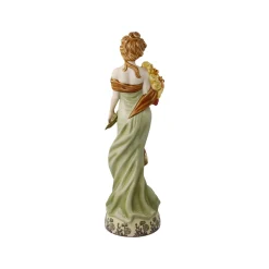 Porzellan Figur 'Frühling' von Alphonse Mucha 9,5x32,5x10cm
