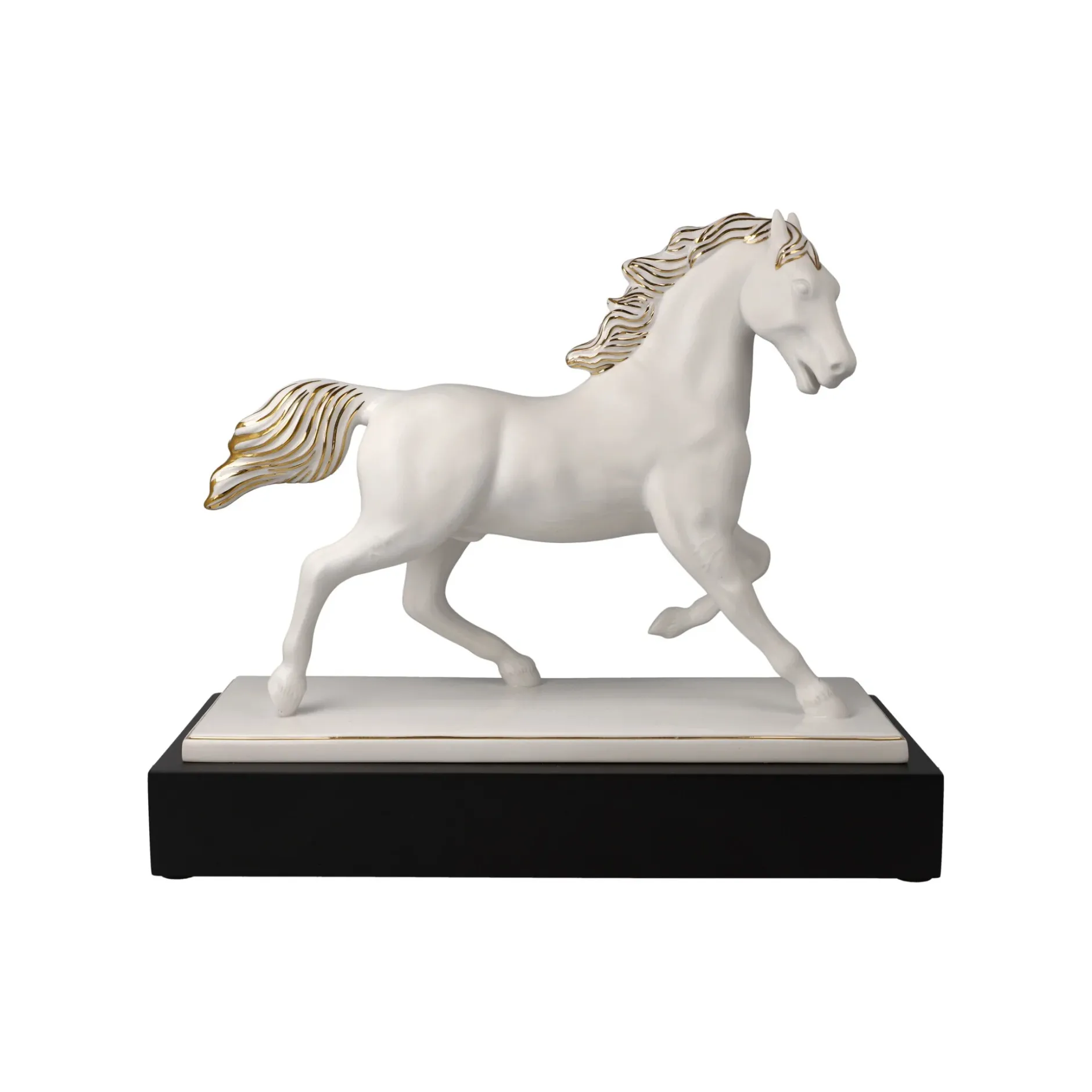 Porzellan Figur 'Galloping Beauty 1' von Goebel 32x28x14cm