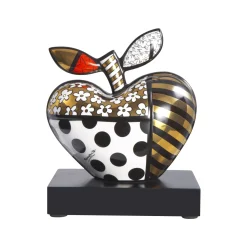 Porzellan Figur 'Golden Big Apple' von Romero Britto 11x18x14cm