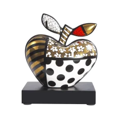 Porzellan Figur 'Golden Big Apple' von Romero Britto 11x18x14cm