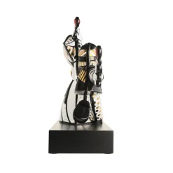 Porzellan Figur 'Golden Follow Me' von Romero Britto 17x41x48cm