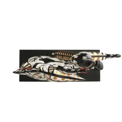 Porzellan Figur 'Golden Follow Me' von Romero Britto 17x41x48cm