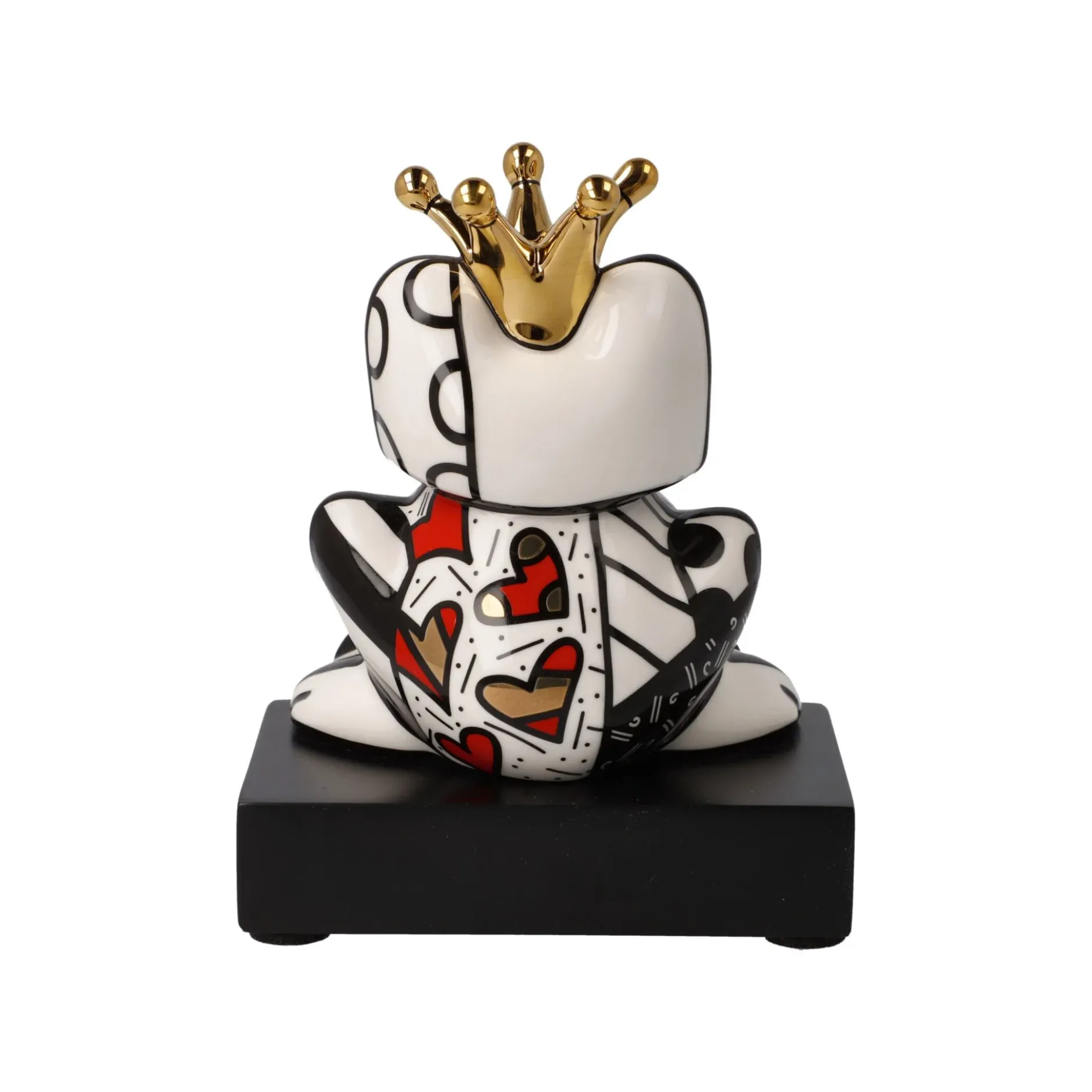 Porzellan Figur 'Golden Prince' von Romero Britto 7,5x14,5x11,5cm