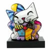 Porzellan Figur 'Herr Miaus großer Tag' von Romero Britto 27x30,5x22cm