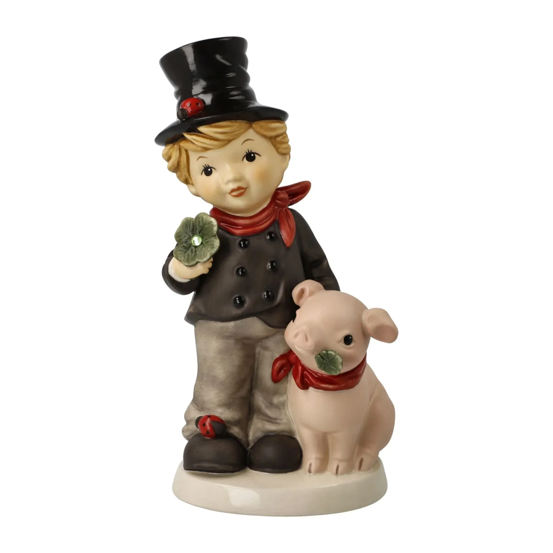 Porzellan Figur 'Jede Menge Glück' von Goebel 8,5x20x11cm