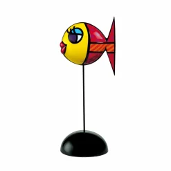 Porzellan Figur 'Küss' den Fisch!' von Romero Britto 11,5x29x10cm