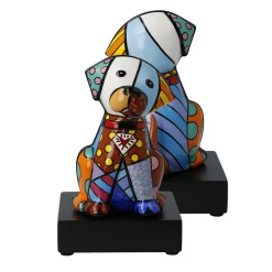 Porzellan Figur 'Mein tierischer Freund' von Romero Britto 9,5x15,5x8,5cm