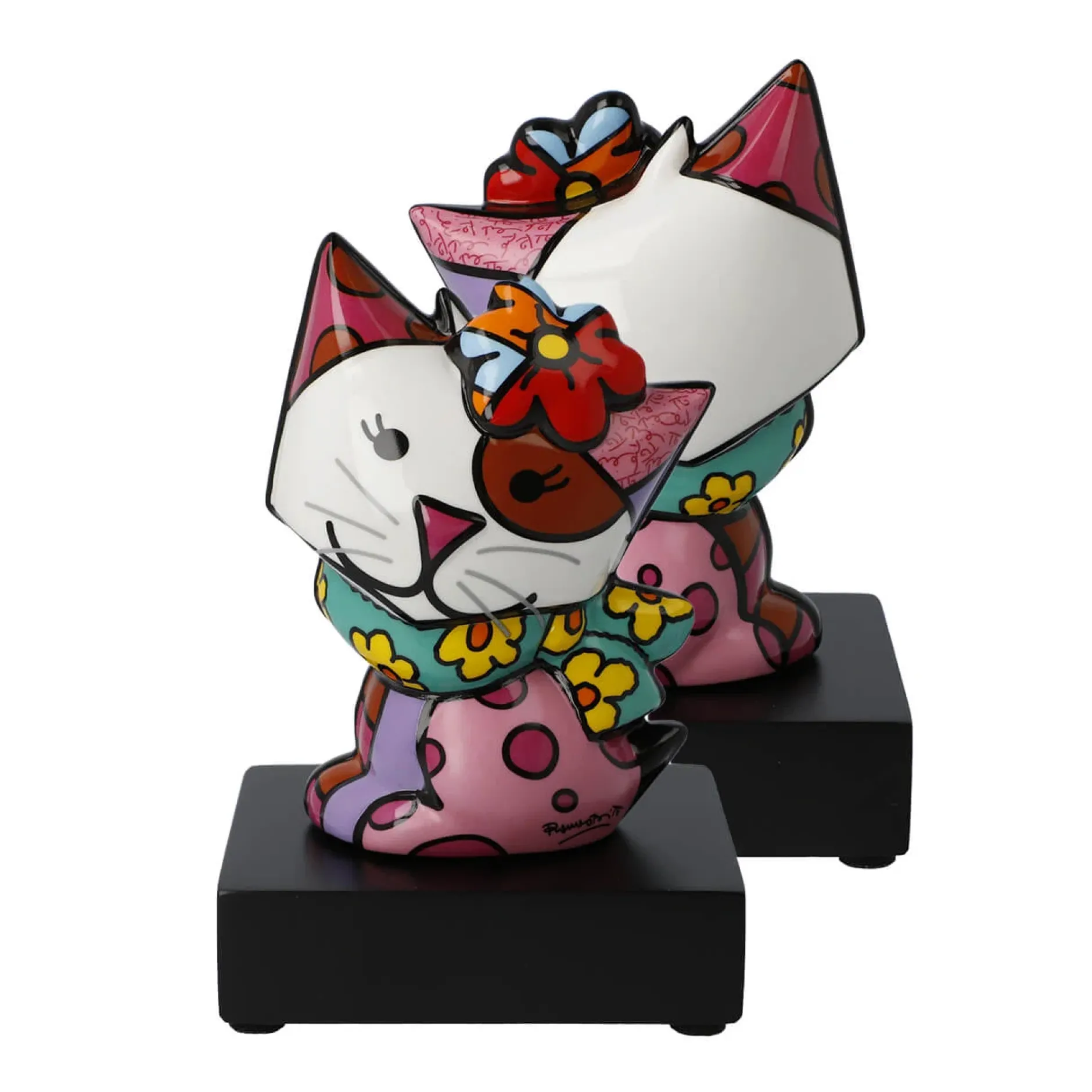 Porzellan Figur 'Sally the Cat' von Romero Britto 9,5x14,5x8,5cm
