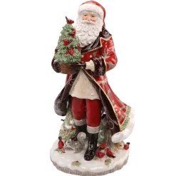 Porzellan Figur 'Santa mit Baum' von Goebel 27x50x30cm