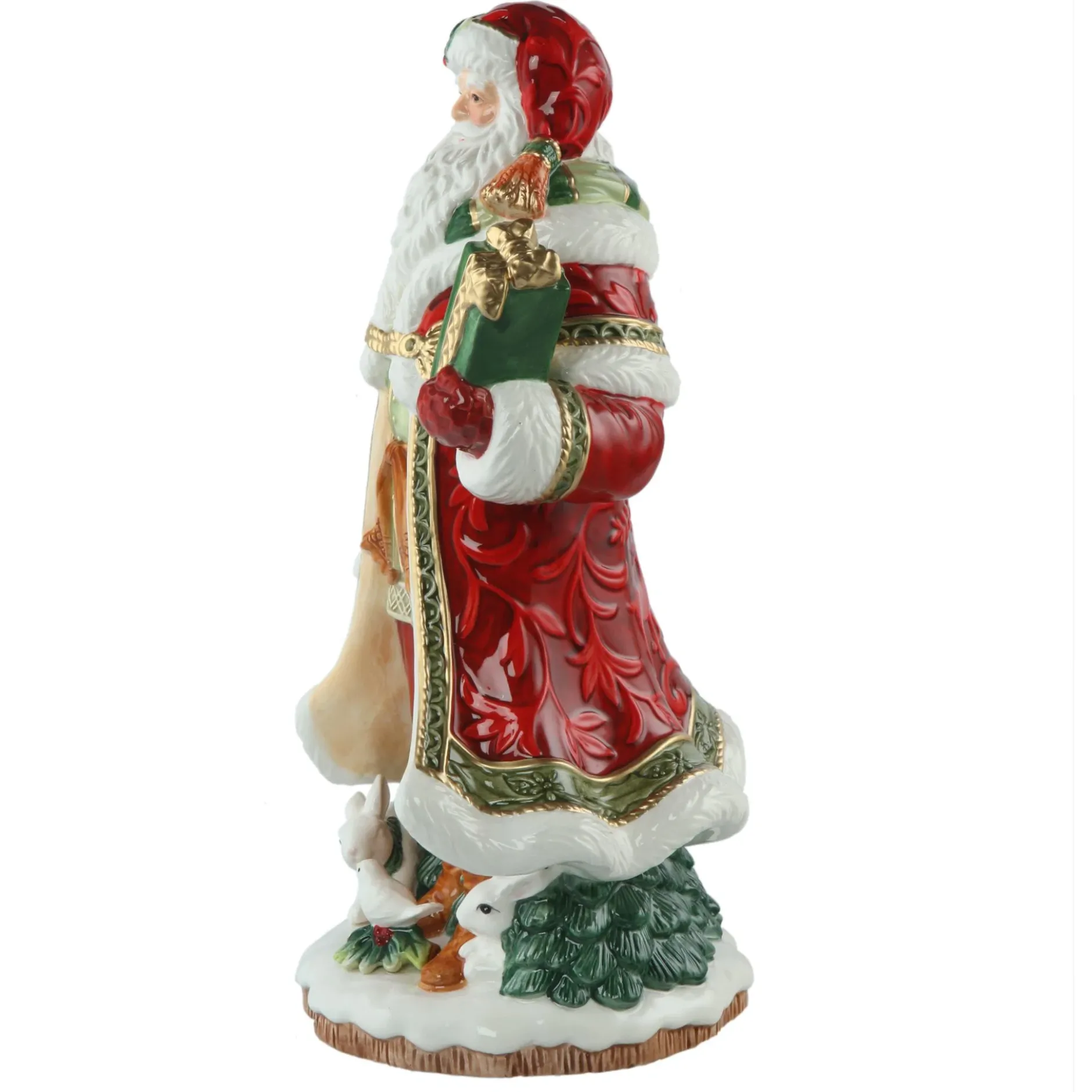 Porzellan Figur 'Santa mit Geschenk' von Goebel 15,5x32,5x17,5cm