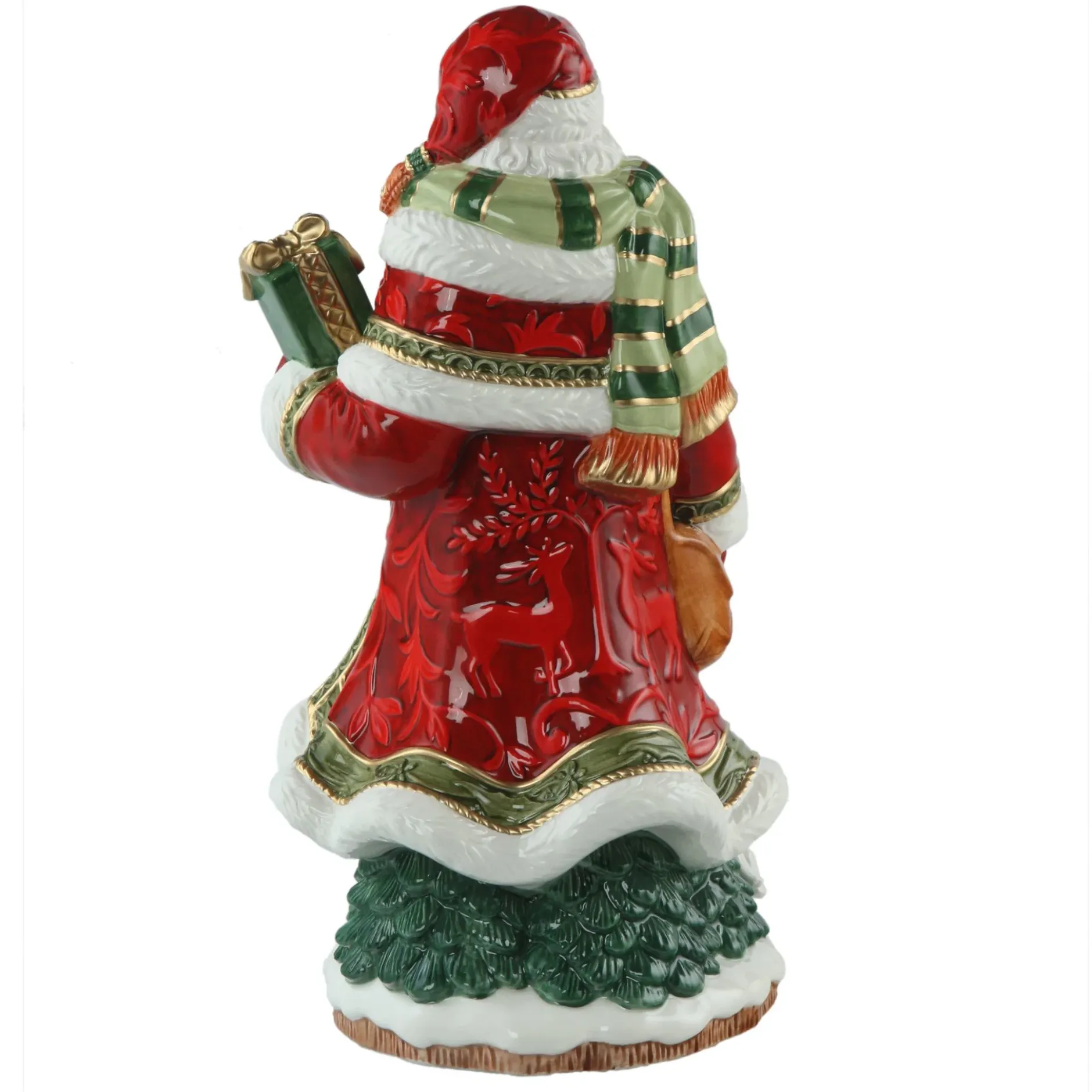 Porzellan Figur 'Santa mit Geschenk' von Goebel 15,5x32,5x17,5cm
