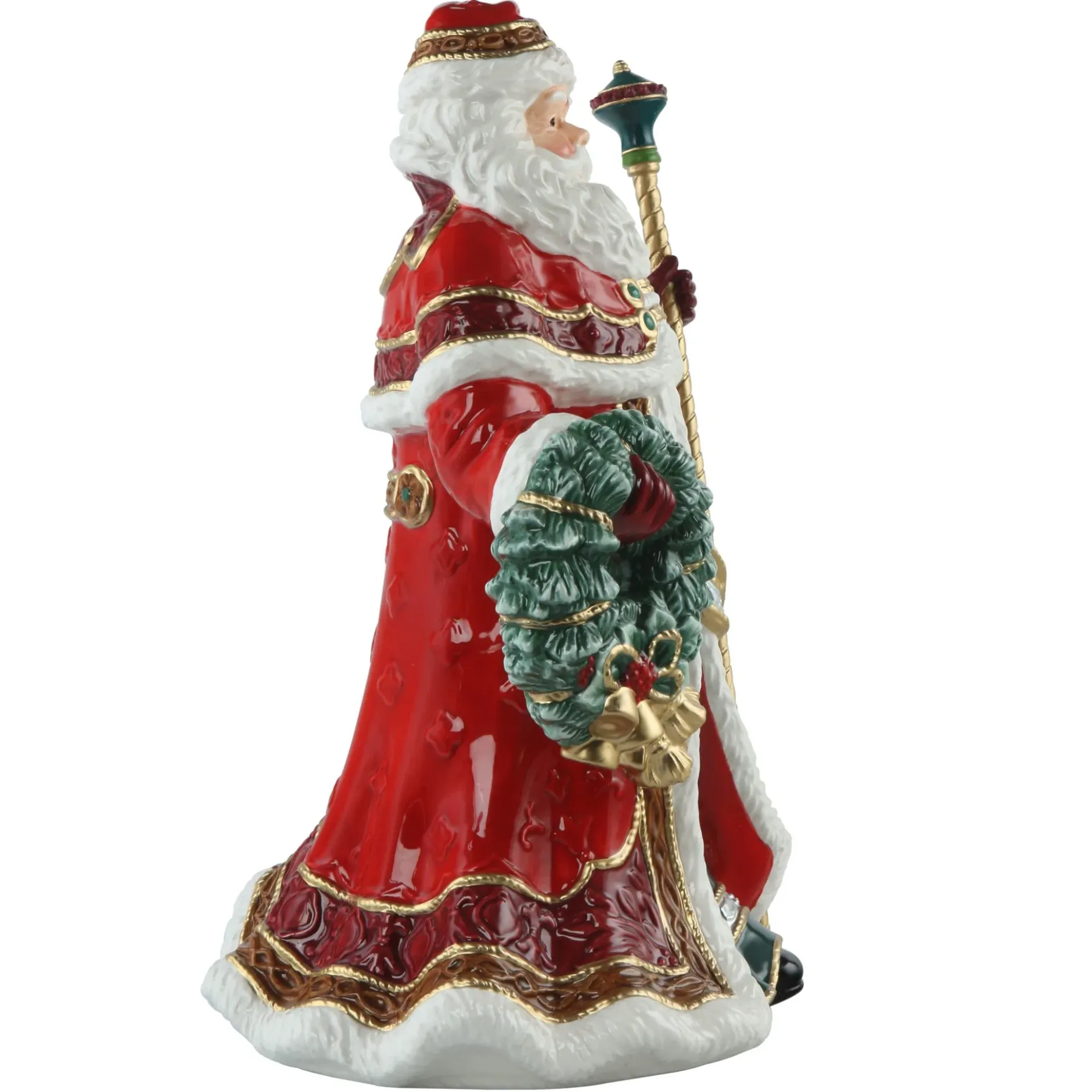 Porzellan Figur 'Santa with Wreath' von Goebel 19x33x24cm