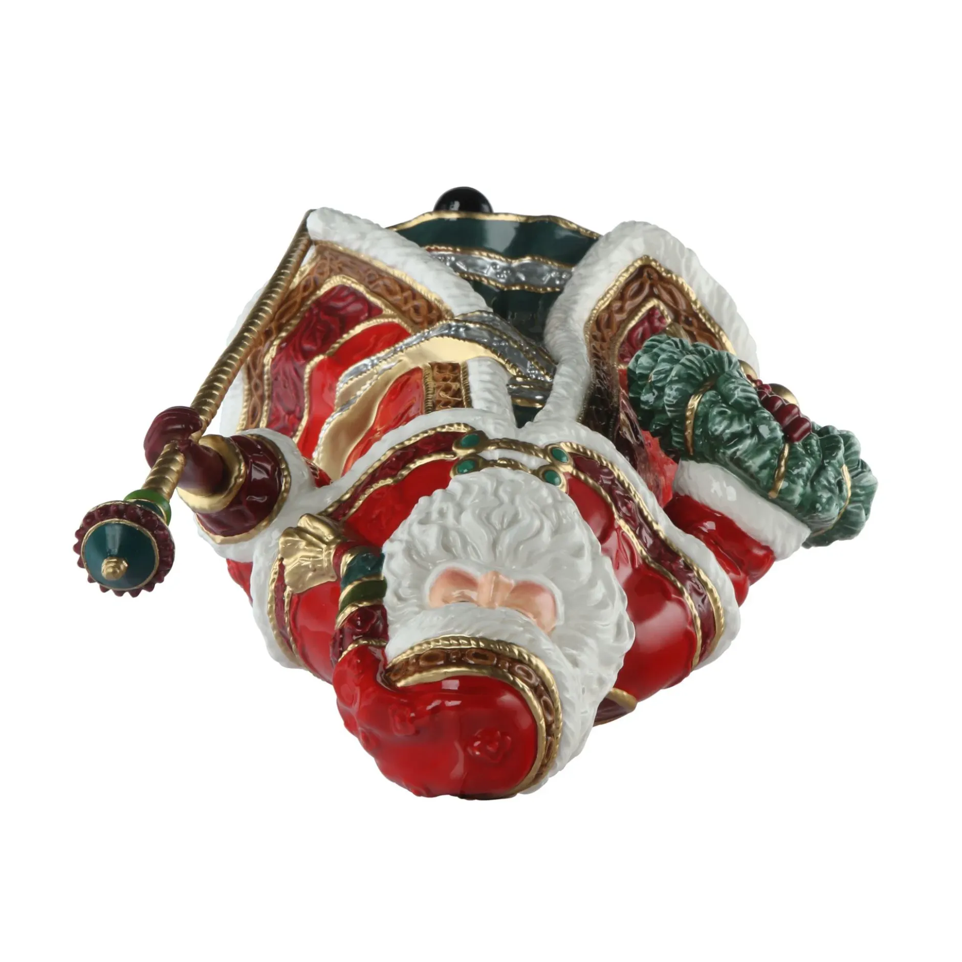 Porzellan Figur 'Santa with Wreath' von Goebel 19x33x24cm