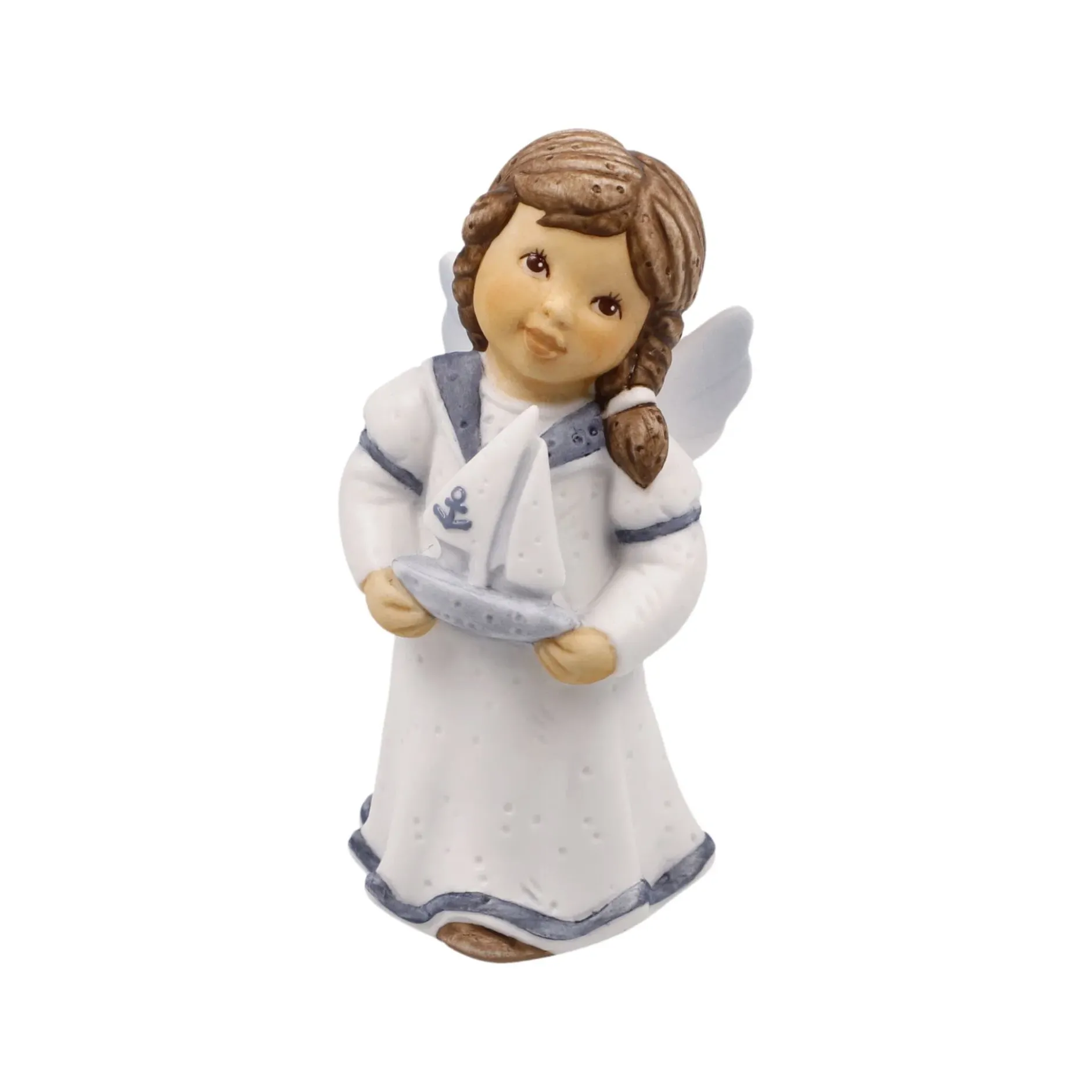 Porzellan Figur 'Schiff Ahoi' von Julia E. Limpke 4,5x8,5x4cm