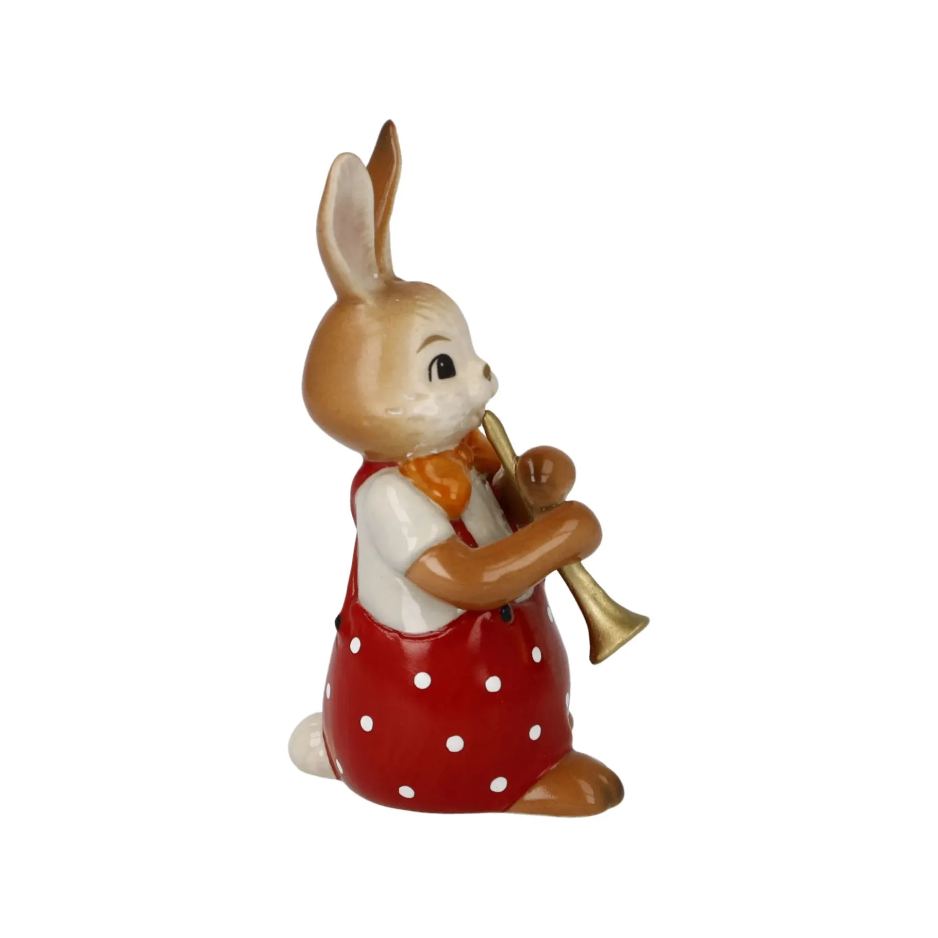 Porzellan Figur 'Süßer Flötenspieler' von Goebel 4x8x4cm