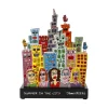 Porzellan Figur 'Summer in the City' von James Rizzi 6x22,5x17cm