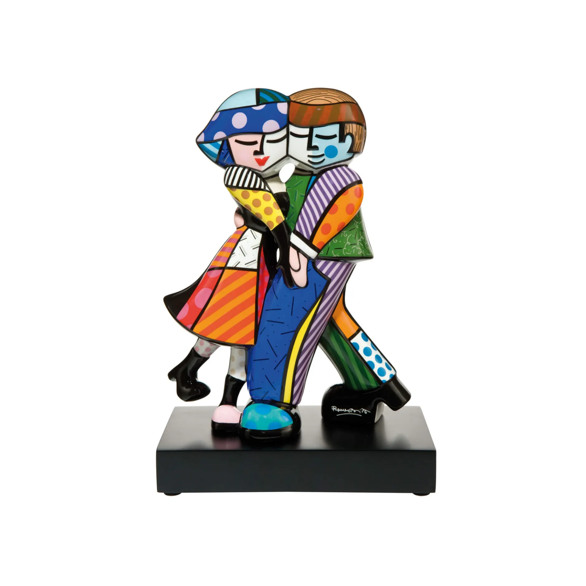 Porzellan Figur 'Tanz der Liebe' von Romero Britto 16x23,5x9cm