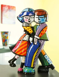 Porzellan Figur 'Tanz der Liebe' von Romero Britto 16x23,5x9cm