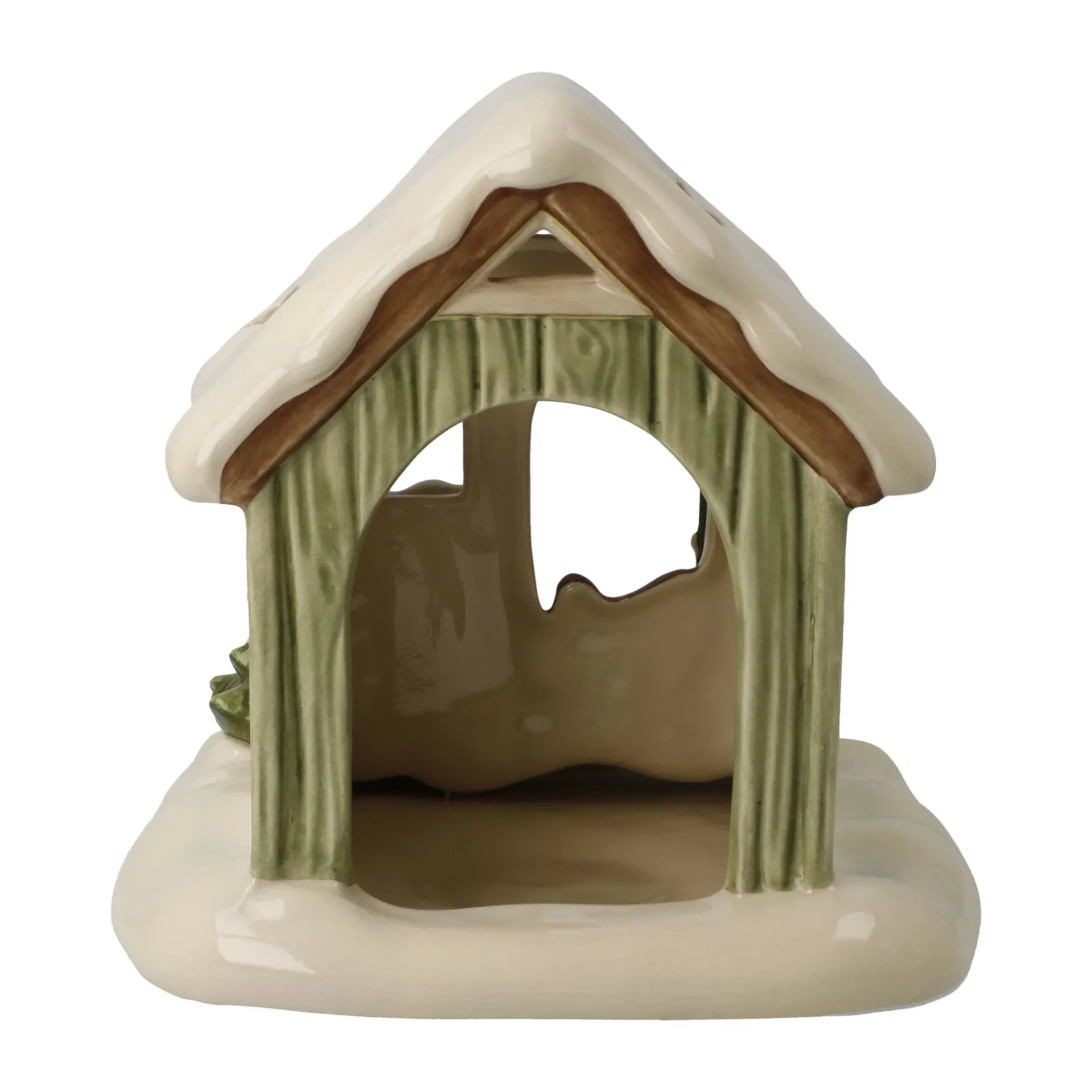Porzellan Figur 'Verschneite Gartenhütte' von Goebel 14x15,5x16cm