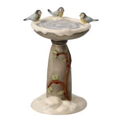 Porzellan Figur 'Winterliches Vogelbad' von Goebel 6x8,5x7cm