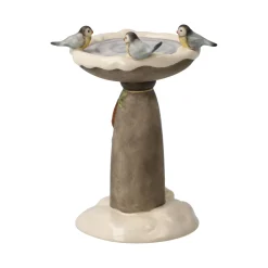Porzellan Figur 'Winterliches Vogelbad' von Goebel 6x8,5x7cm