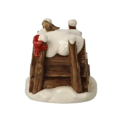 Porzellan Figur 'Winterlicher Holzstapel' von Goebel 5,5x5,5x7cm