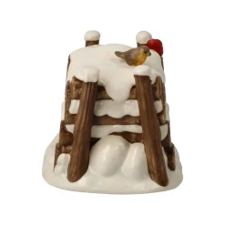 Porzellan Figur 'Winterlicher Holzstapel' von Goebel 5,5x5,5x7cm