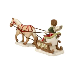 Porzellan Figur 'Winterschlittenfahrt' von Goebel 13x17x37,5cm