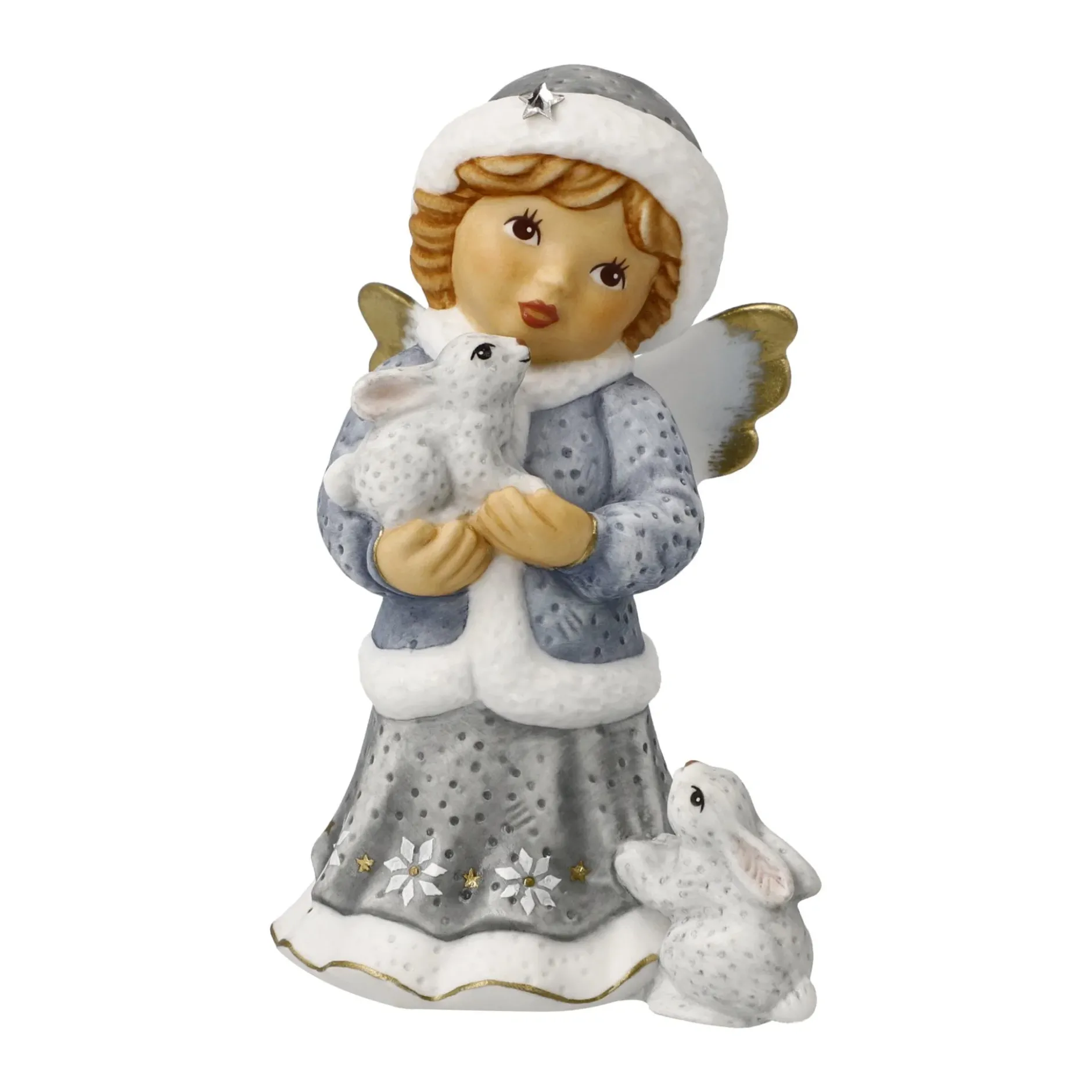 Porzellan Figur 'Winterspaziergang' von Julia E. Limpke 6x10,5x8cm