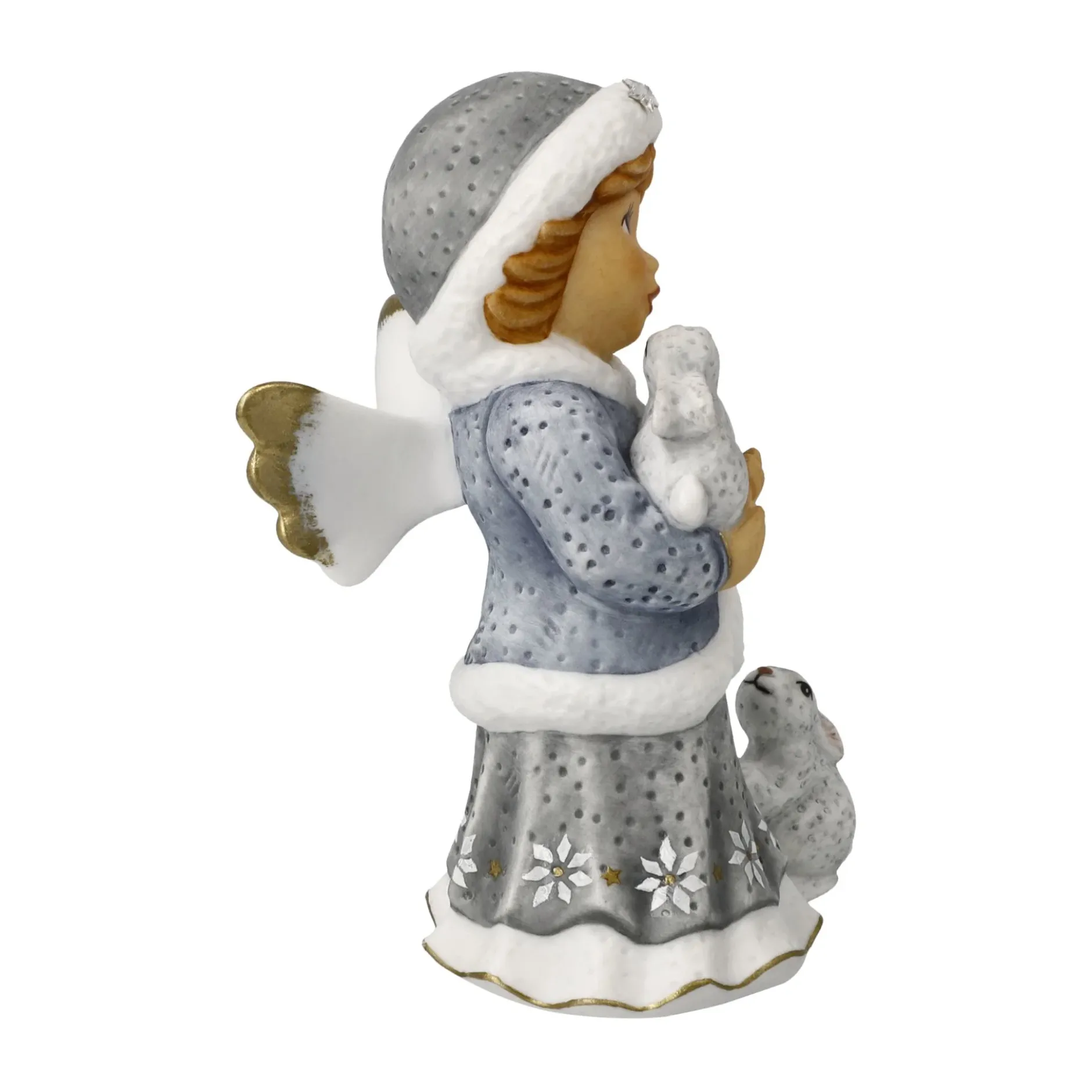 Porzellan Figur 'Winterspaziergang' von Julia E. Limpke 6x10,5x8cm