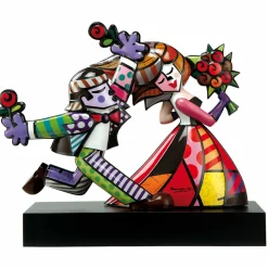 Porzellan Figur 'Wohin du auch gehst' von Romero Britto 47x41x15cm