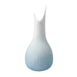 Porzellan Vase 'Azure Crest Raindrop' von Gabriele Strehle 11x25x11cm