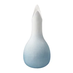 Porzellan Vase 'Azure Crest Raindrop' von Gabriele Strehle 11x25x11cm