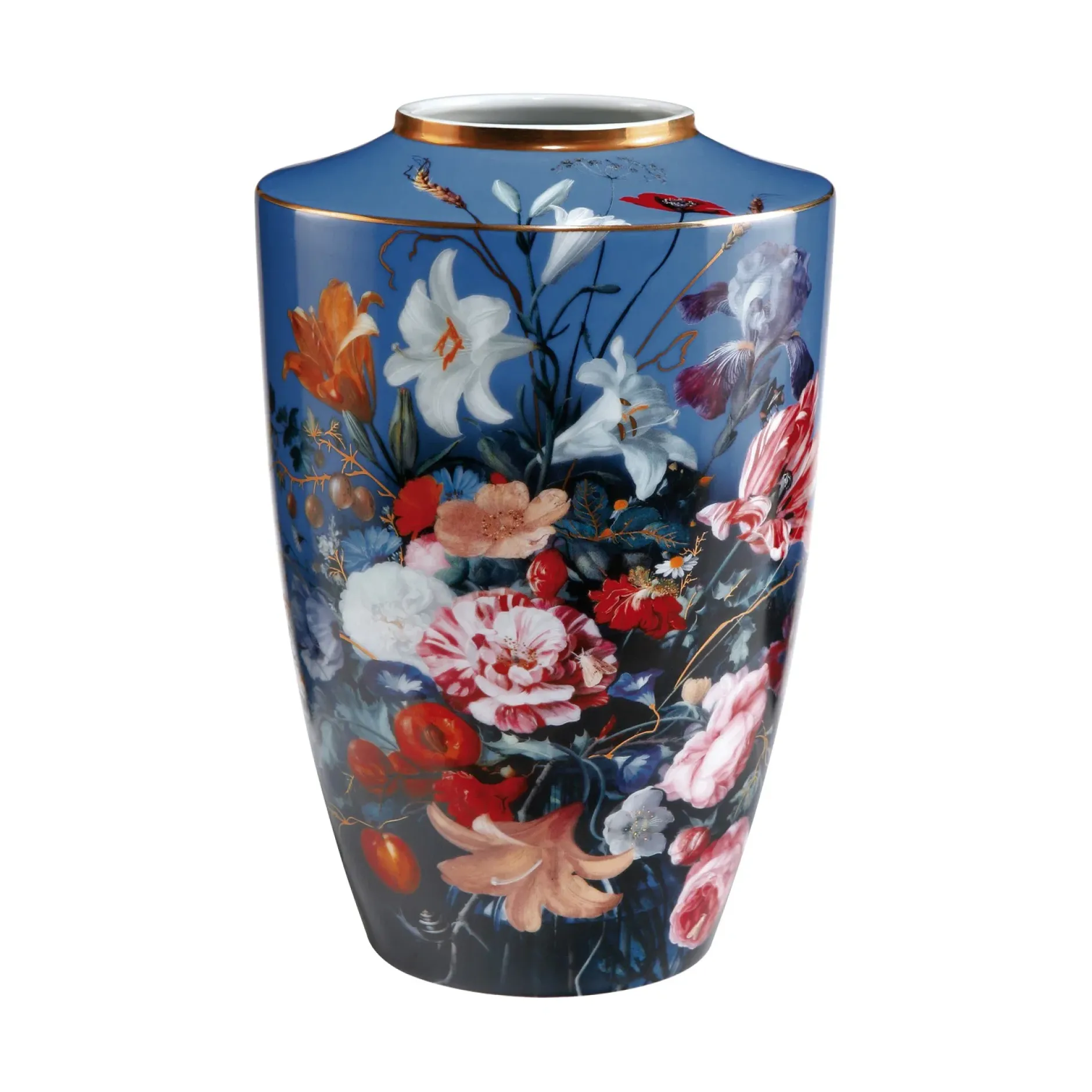 Porzellan Vase 'Ein Sommergedicht' von Jan Davidsz de Heem 16x24x16cm