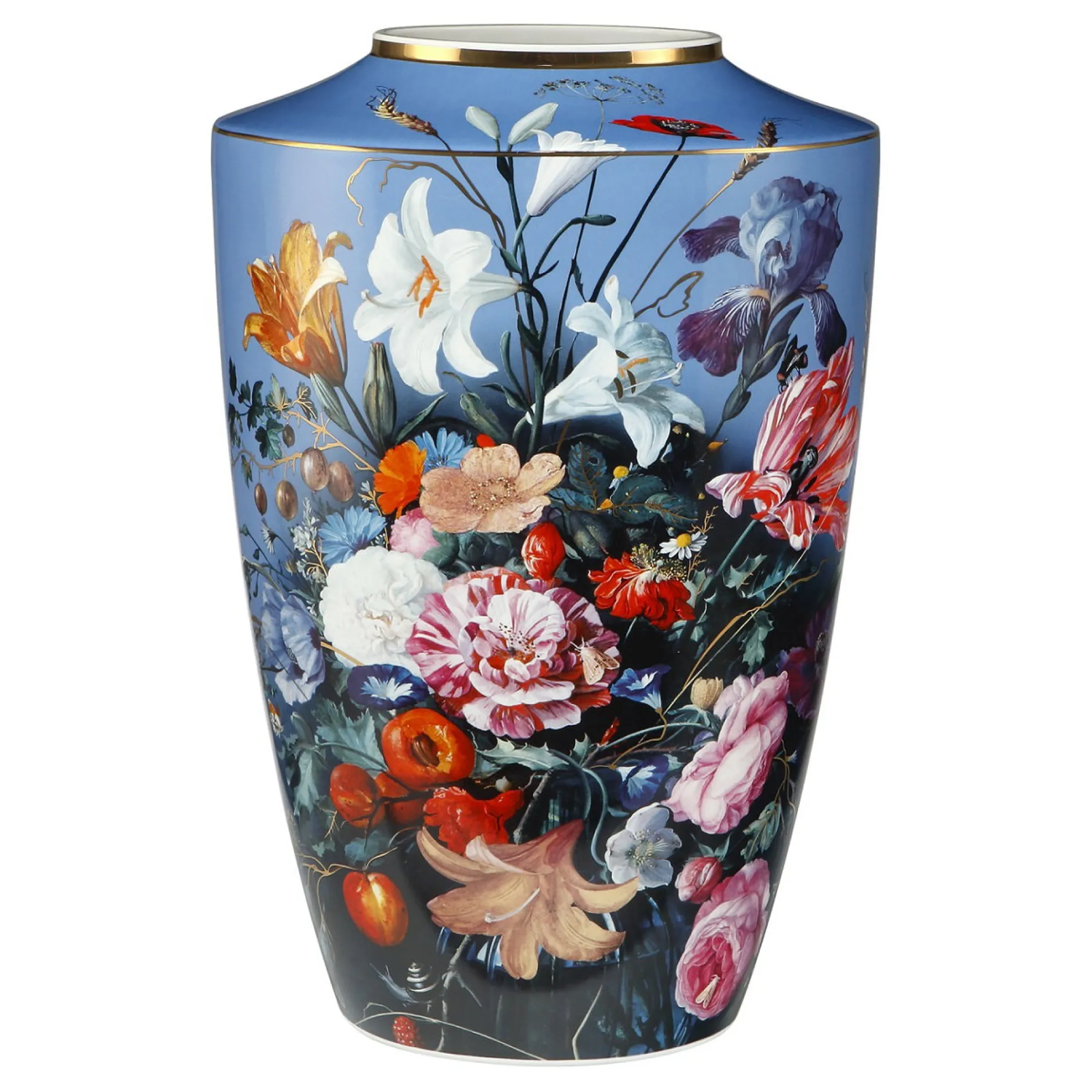 Porzellan Vase 'Floral Reverie' von Jan Davidsz de Heem 27x41x27cm