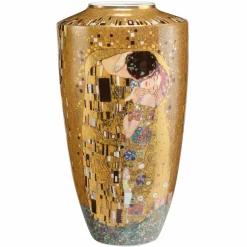 Porzellan Vase 'Füreinander bestimmt' von Gustav Klimt 29,5x55x29,5cm