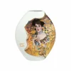 Porzellan Vase 'Geheimnisvoller Blick' von Gustav Klimt 16,5x20x10cm