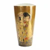 Porzellan Vase 'Gestillte Sehnsucht' von Gustav Klimt 15x28x11cm