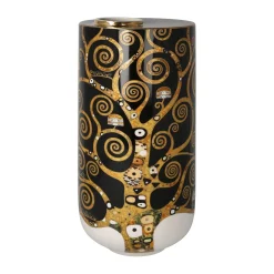 Porzellan Vase 'Golden Spiral Tree' von Gustav Klimt 12x25,5x12cm