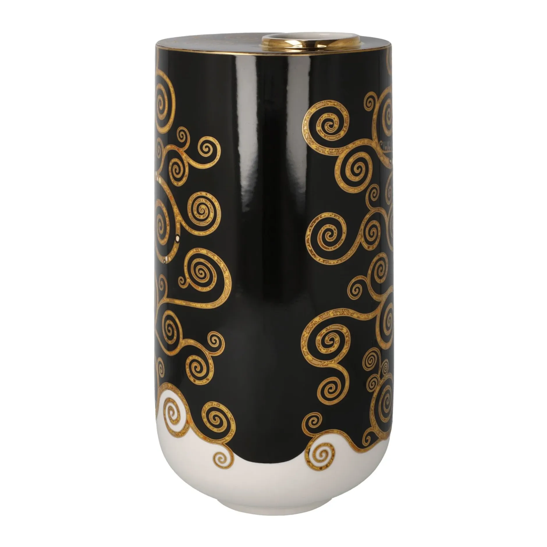 Porzellan Vase 'Golden Spiral Tree' von Gustav Klimt 12x25,5x12cm