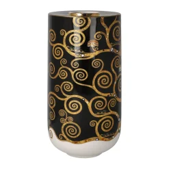 Porzellan Vase 'Golden Spiral Tree' von Gustav Klimt 12x25,5x12cm