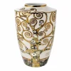Porzellan Vase 'Hypnotic Tribal' von Gustav Klimt 16x24x16cm