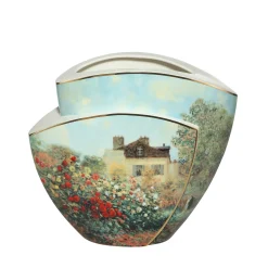 Porzellan Vase 'Idyllische Impression' von Claude Monet 33x29x16,5cm