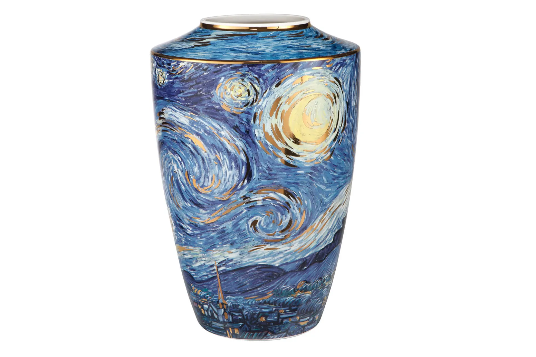 Porzellan Vase 'Magischer Mond' von Vincent van Gogh 27x41x27cm
