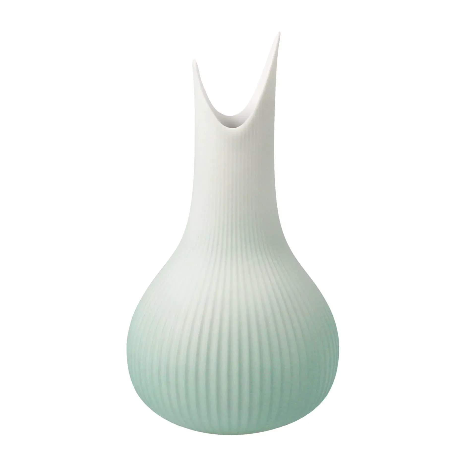 Porzellan Vase 'Serene Peak Raindrop' von Gabriele Strehle 8x15x8cm