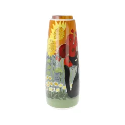 Porzellan Vase 'Summertime in the Garden' von Rosina Wachtmeister 10,5x26,5x10,5cm
